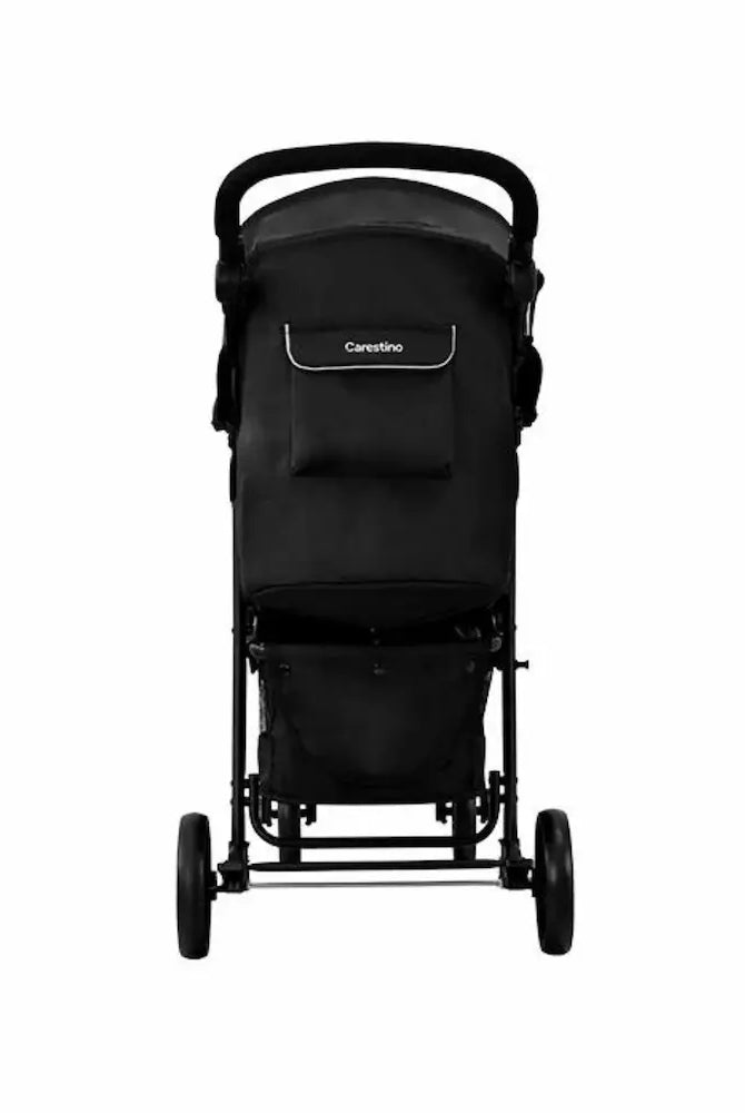 Back view of Carestino CITY TRAVEL stroller with accessories – baby stroller rental in Panama