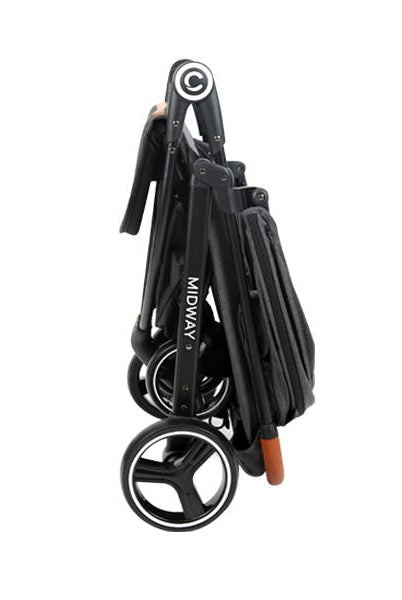 Folded Carestino MIDWAY stroller rental in Panama – compact for easy travel