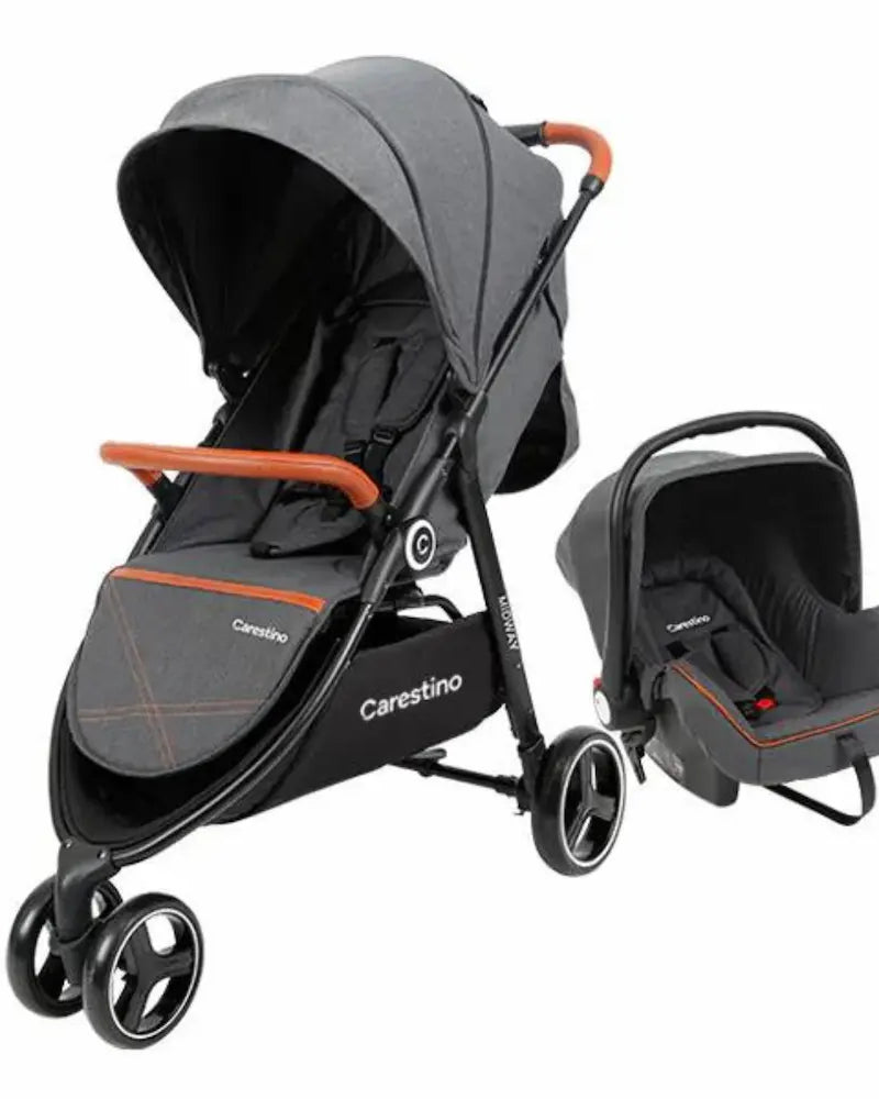 Full view of Carestino MIDWAY stroller with accessories rental in Panama – Baby Gear Rentals Panama