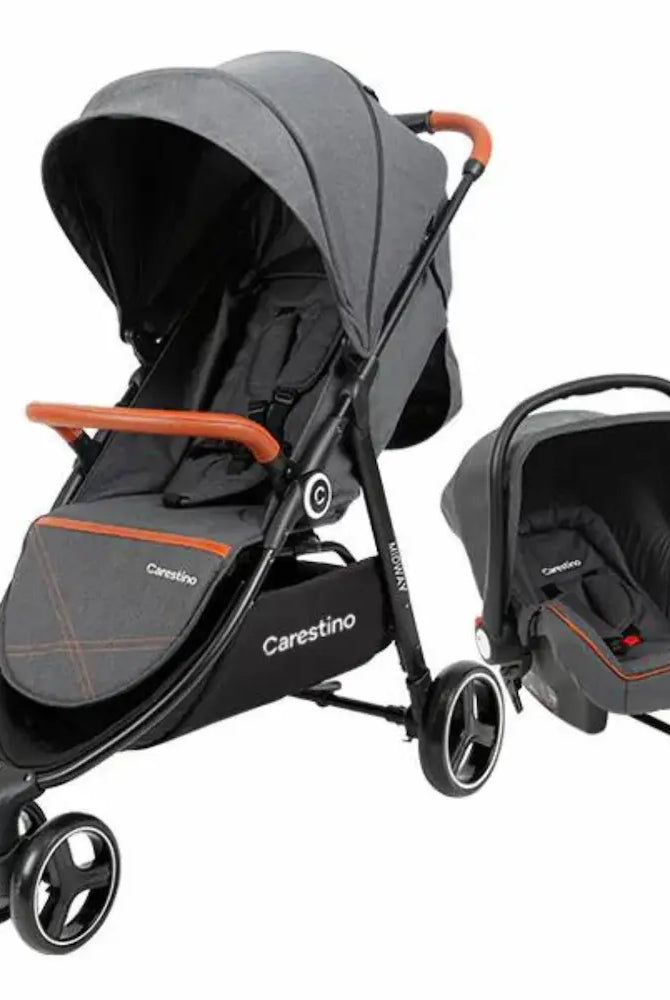 Full view of Carestino MIDWAY stroller with accessories rental in Panama – Baby Gear Rentals Panama