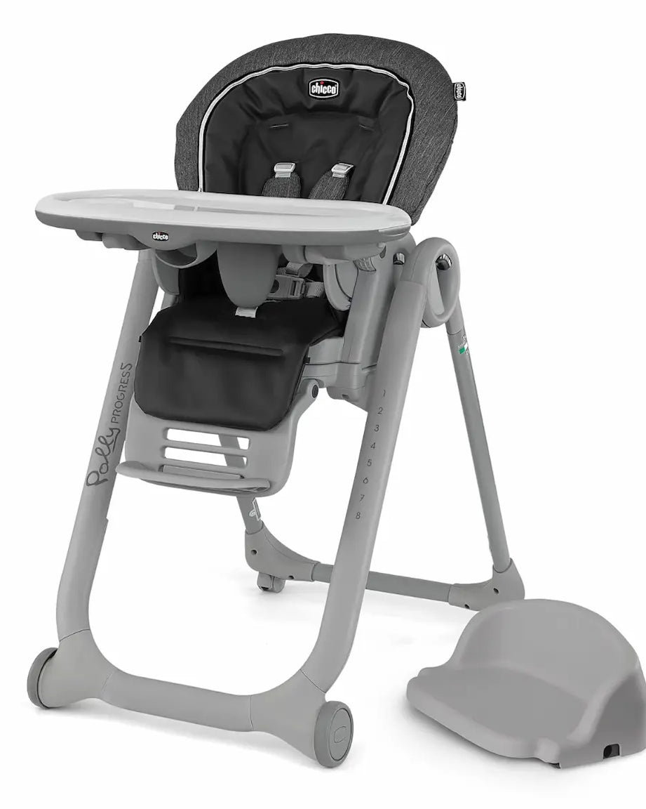 Full view of Chicco Polly Progress 5-in-1 high chair rental in Panama – Baby Gear Rentals Panama