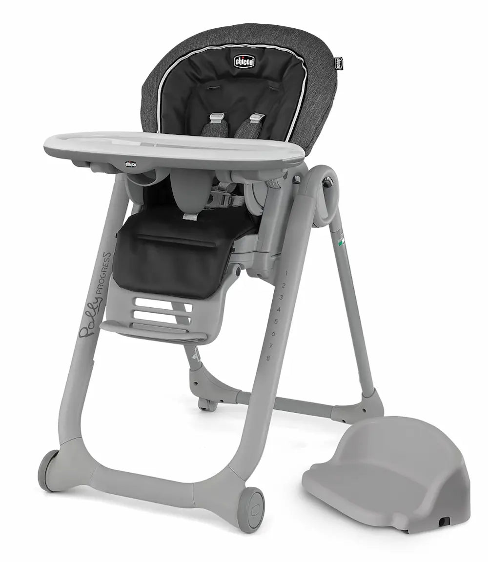 Full view of Chicco Polly Progress 5-in-1 high chair rental in Panama – Baby Gear Rentals Panama