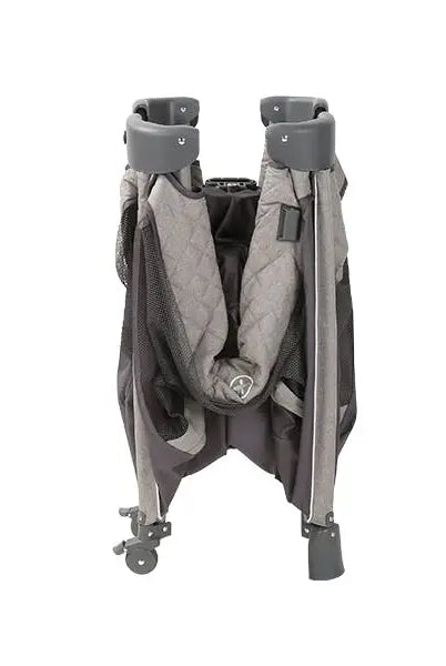 Carestino GENOVA Gray Playpen Rental – Folded View in Panama – Baby Gear Rentals Panama