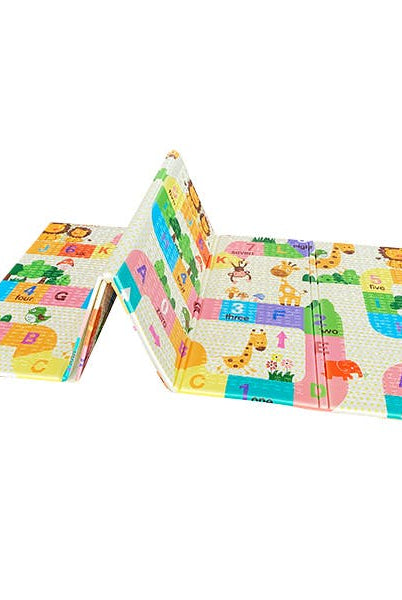 Semi folded Carestino Foldable Play Mat 177x195 – baby play mat rental in Panama