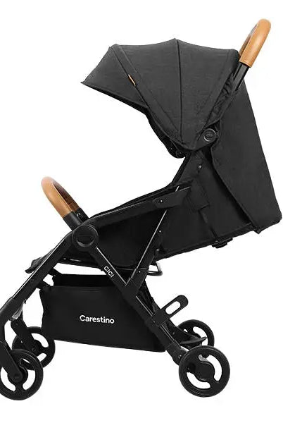 Side view of Carestino CICI stroller with accessories – baby stroller rental in Panama
