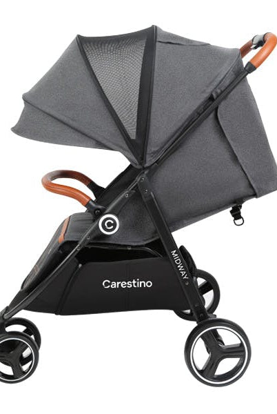 Carestino MIDWAY stroller rental in Panama – side view fully open with accessories