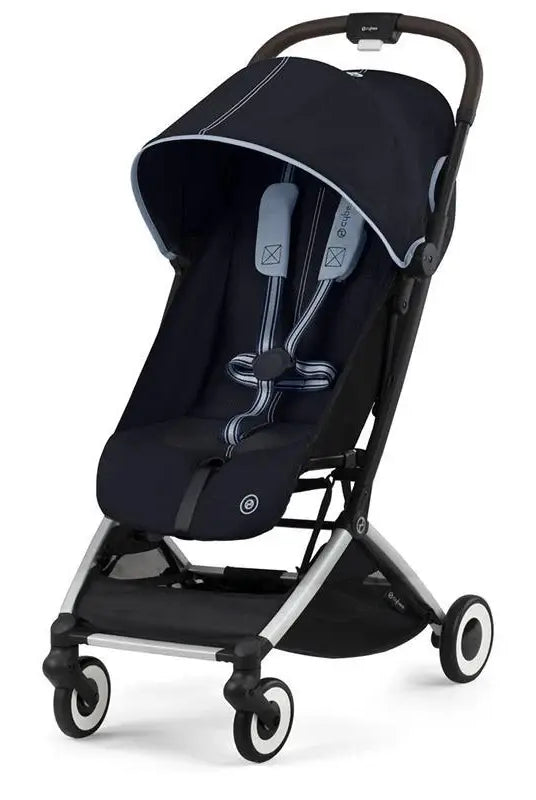 CYBEX Libelle Compact Stroller Rental, Ocean Blue – Front View in Panama – Baby Gear Rentals Panama