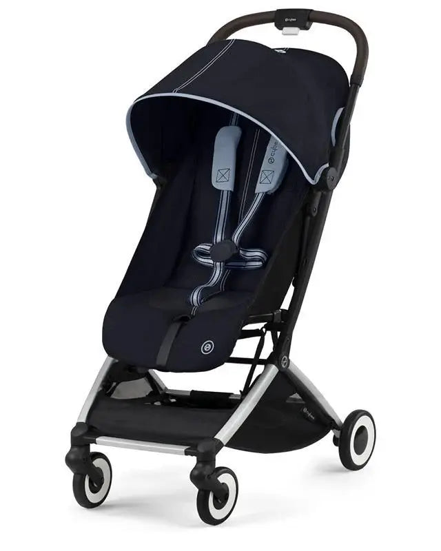 CYBEX Libelle Compact Stroller Rental, Ocean Blue – Front View in Panama – Baby Gear Rentals Panama