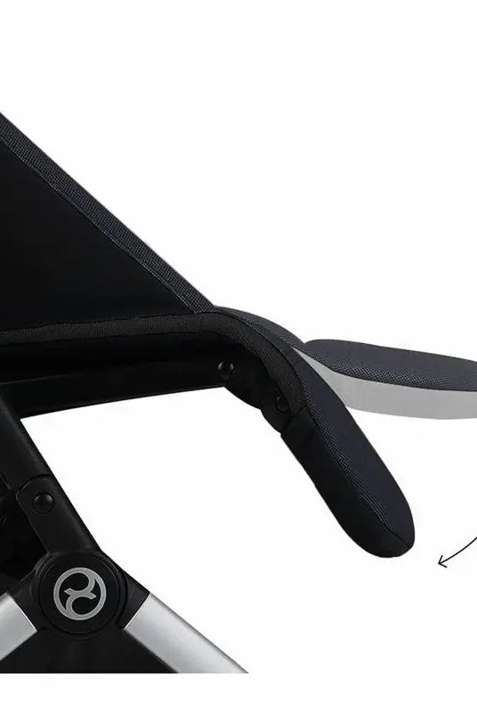 CYBEX Libelle Compact Stroller Rental, Ocean Blue – Foot Rest Detail in Panama – Baby Gear Rentals Panama