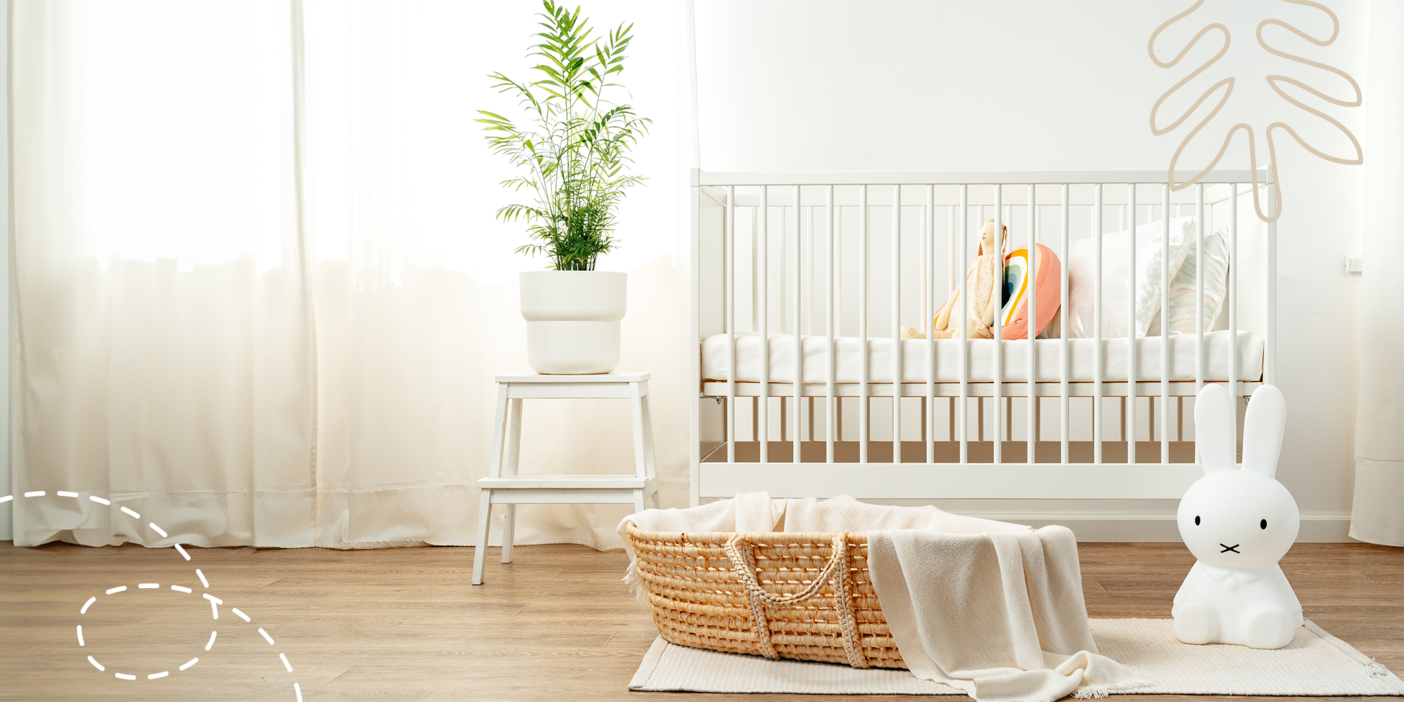 Cozy bedroom with baby crib – rent sanitized and safe cribs in Panama for families and travelers