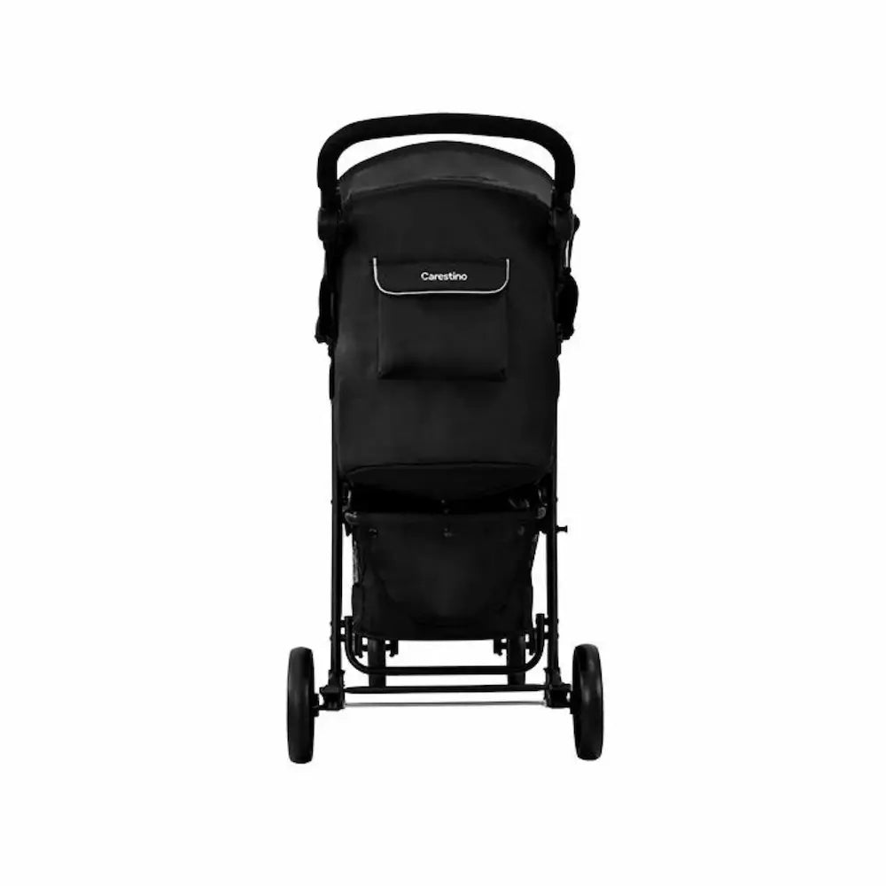 Back view of Carestino CITY TRAVEL stroller with accessories – baby stroller rental in Panama
