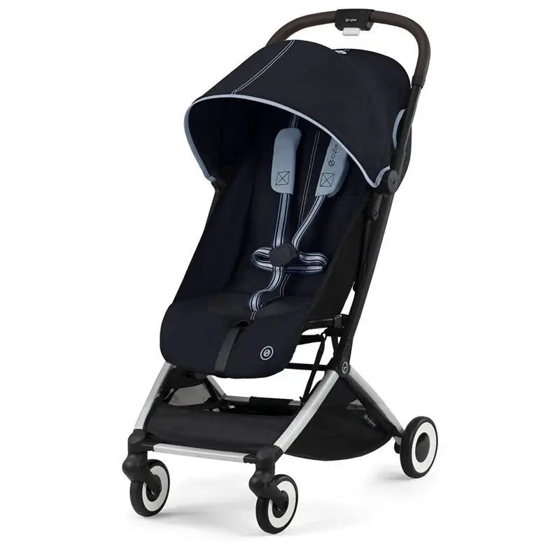 CYBEX Libelle Compact Stroller Rental, Ocean Blue – Front View in Panama – Baby Gear Rentals Panama