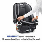 Graco 4Ever Car Seat Rental – Front View Removing Pad in Panama – Baby Gear Rentals Panama
